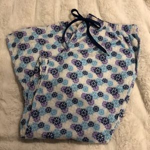 Blue Snowflake Pajama Pants